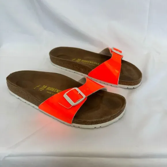 Birkenstock Shoes Birkenstock Madrid Neon Orange Patent
